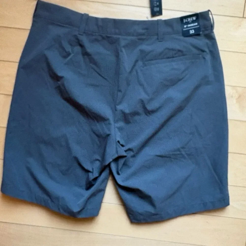 Jcrew  Men’s Tech Shorts 33 waist, 9” length -NWT